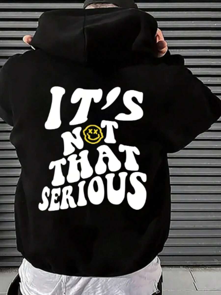 Men Hoodies - 黑色 - 查看 1