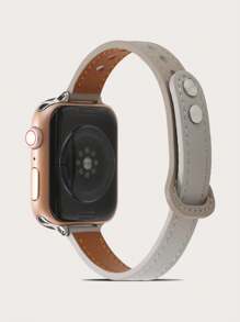 1 dây đeo Apple Watch, đơn giản và thanh lịch, tông màu lạnh, dây đeo bằng da mỏng được thiết kế cho phụ nữ trưởng thành. Sự kết hợp màu khói xám và màu mơ nhẹ nhàng làm nổi bật vẻ đẹp của phụ nữ. Thiết kế có khóa đôi và đuôi bướm, đơn giản và cao cấp; Nó nhấn mạnh vào độ thon của cổ tay và nhiều lỗ làm tăng thêm phong cách thời trang. Đừng lo lắng về kích thước, và nó có sẵn với mức giá phải chăng nhưng với phong cách sang trọng nhẹ nhàng. Dây đeo đồng hồ tương thích với dây đeo Apple Watch 9/ 8/7/6/5/4/3/2/1, 40/41/42/44/45mm/38mm - Màu Xám nhạt - Xem 10