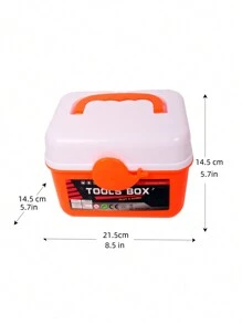 42入組兒童裝扮玩具套裝,附電動鑽,零件顏色隨機 - 紅色 - 查看 5