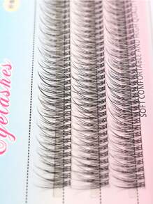 1盒鱼尾分段式睫毛，加长卷翘C个人DIY天然睫毛，适合日常使用睫毛簇，睫毛簇，单根睫毛，睫毛，假睫毛 - C - 查看 4