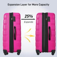 MERAX Hardshell Luggage Sets 4 Pcs + Bag Spinner Suitcase With TSA Lock Lightweight-16"+20"+24"+28" Luggages