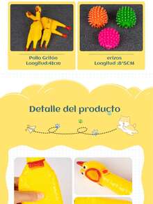 10 Piezas Set De Mordederas De Juguete Para Perro - Multicolor - Ver 9