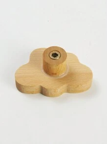 2入組可愛的雲形掛鉤,木製壁掛衣架、帽子、包包,掛式衣鉤,卡通動物櫥櫃把手,適用於兒童房間、櫥櫃抽屜手柄 - 彩色 - 查看 4