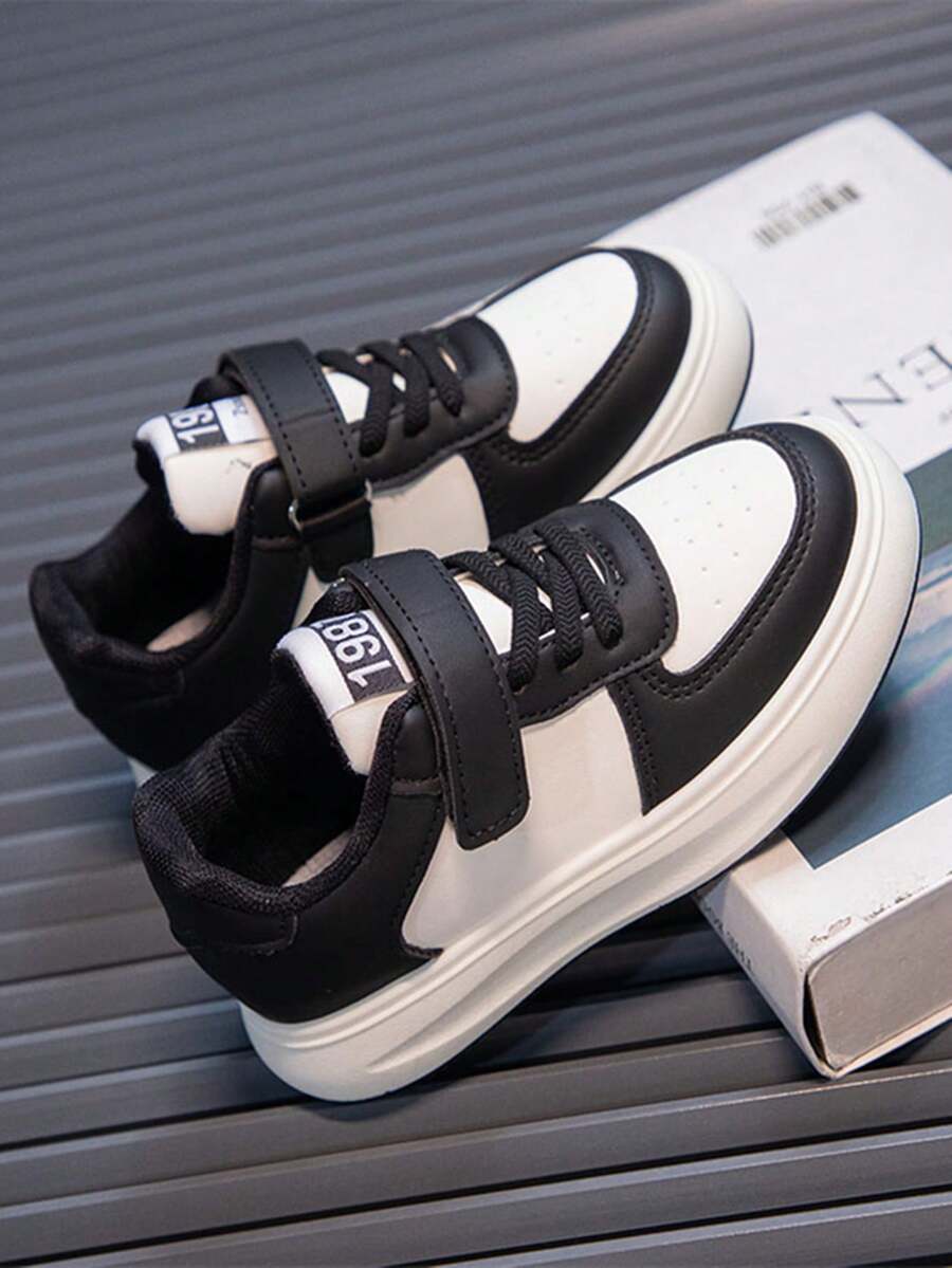 全新兒童鞋款,男女童透氣休閒運動鞋,幼兒園/小學生運動鞋 - 黑色 - 查看 1