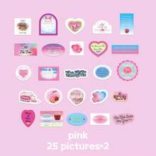 50入組可愛卡通貼紙,創意剪貼材料,適用於行李箱、筆記本、手機殼和拼貼等多用途裝飾 - 藍色 - 查看 9