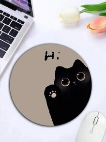 Mouse Pad, Round Mouse Pad, Custom Thickened Textured Mouse Pad, Lycra Fabric, Washable, Anti-Slip Rubber Base, Personalized Wireless Computer Mouse Pad - Multicolor - View 1