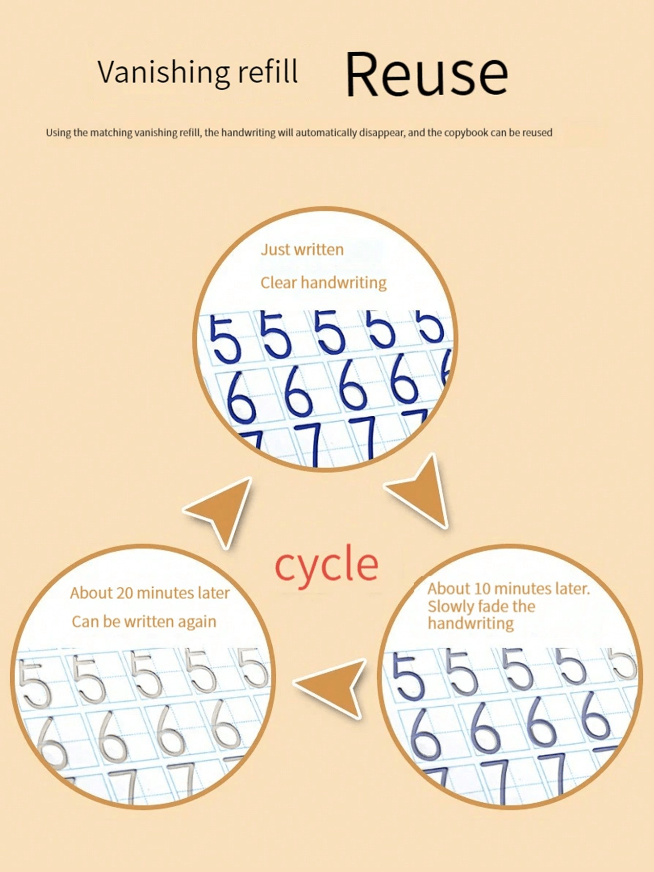 Magic Copybooks Pen Copy Book Free Wiping Practice English Copybook For