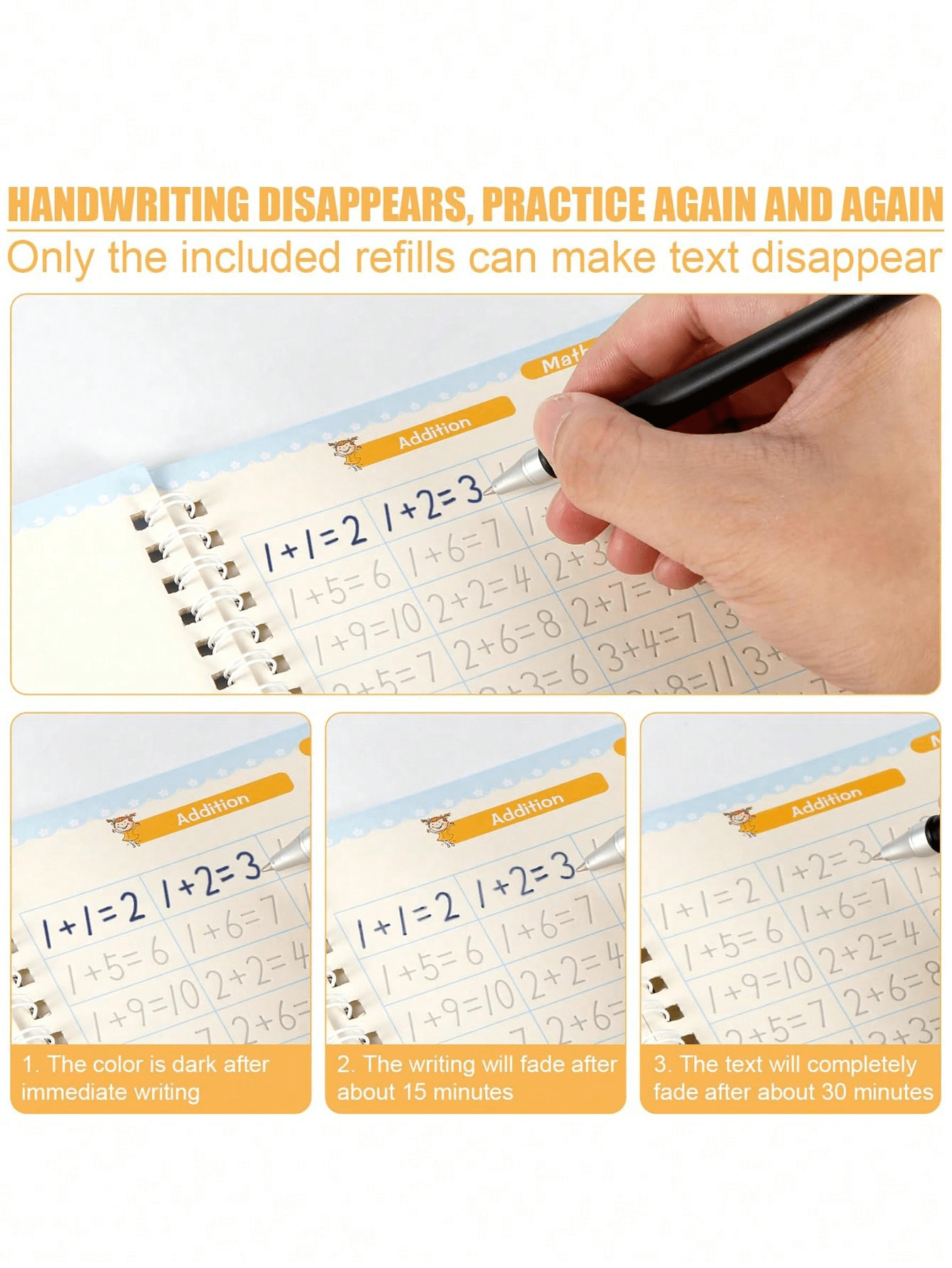 Magic Copybooks Pen Copy Book Free Wiping Practice English Copybook For