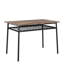 Rectangular Disassembly And Assembly P2 Board Iron Compartment 1 Table 4 Chairs Dining Table And Chair Set Natural Color - 自然色彩 - 查看 10