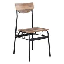 Rectangular Disassembly And Assembly P2 Board Iron Compartment 1 Table 4 Chairs Dining Table And Chair Set Natural Color - 自然色彩 - 查看 9