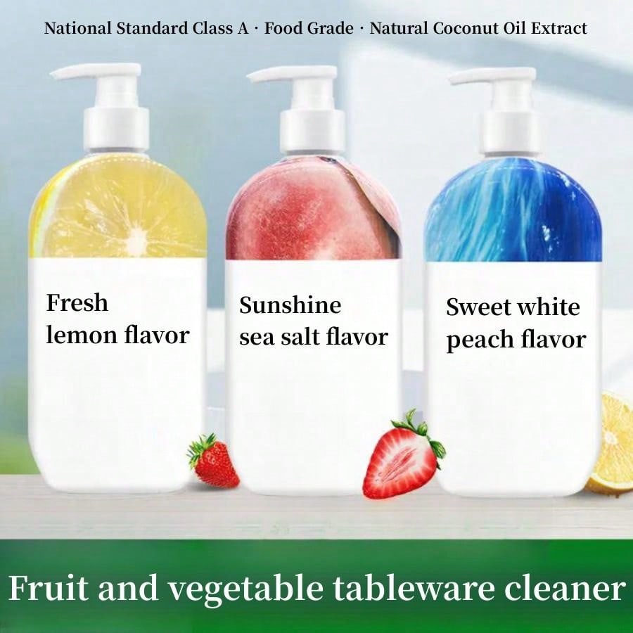 [1 Bottle] Household Tableware Detergent Concentrated Fruit And