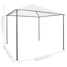 Gazebo 3x3x2.9 M 180 G/M² - 白色 - 查看 6