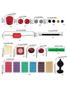 多款道具的玩具套裝,包含說明書,適用於節慶表演、青少年魔術秀派對,用英文彩盒包裝,適合作為生日和新年禮物 - 彩色 - 查看 5
