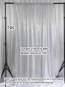 1 Stück 145*210cm mehrfarbiger glänzender Stoff für Bühnendekoration, DIY Nähstoff Hintergrund, Paillettenvorhang als Fotohintergrund für Fotostudio, Geburtstag, Hochzeit, Party und Feiertage, Weihnachten - Silber - Übersicht 2