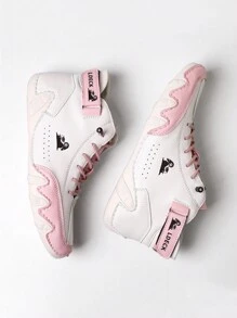 Pink Boots Pink Shoes Women's New Fashion Colored Personalized Cute Pink High Top Shoes For Daily Casual Light And Soft Colored Pink Round Toe High Top Lace Flat Heels For Women And Ankle Boots For Women's Short Boots Fashion And Leisure Vacation Women's Daily Travel Holiday Vacation Spring Summer Winter Autumn PU Leather Women's Sports Shoes Mountaineering Boots Women Boots Winter Boots White Shoes Woman Shoes Women's Shoes Booties Ankle Boots White Sneakers Boots For Women Ladies Boots Boots For Woman Sneakers Women Winter Shoe Casual Shoes Winter Women Shoes Shoes For Winter White Shoes For Women White Booties White Shoe Women's Loafers - Pink - View 6