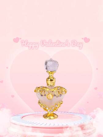 Klassisches Vintage 5ml Parfüm Flakon Mit Exquisiter Diamant Dekoration, Ätherisches Öl Leere Flasche