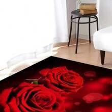 情人節玫瑰花愛心圖案客廳裝飾地毯大面積歐美進口門口小墊 - 玫瑰情人5 - 查看 4