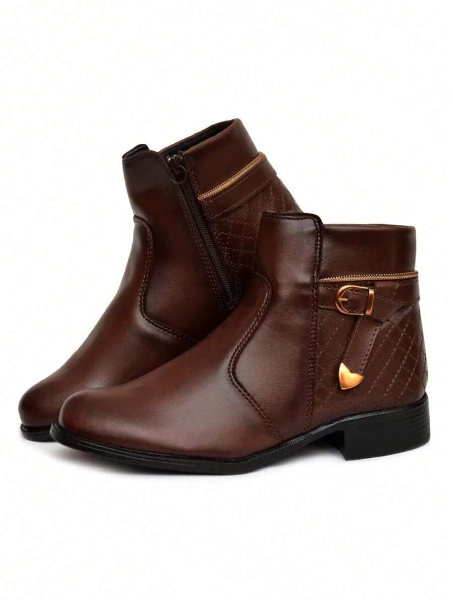 Women Ankle Boots & Booties - 鏽棕色 - 查看 1