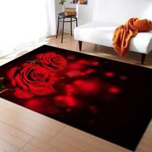 情人節玫瑰花愛心圖案客廳裝飾地毯大面積歐美進口門口小墊 - 玫瑰情人5 - 查看 8