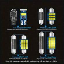 Canbus汽車內部led套件,適用於1995-2020年crv Cr-v地圖燈,穹頂燈,化妝鏡燈,6000k白光 - 白色 - 查看 2