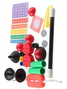 多款道具的玩具套裝,包含說明書,適用於節慶表演、青少年魔術秀派對,用英文彩盒包裝,適合作為生日和新年禮物 - 彩色 - 查看 4