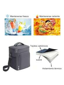 Large Capacity Thermal Lunch Bag, Shoulder Lunch Box
