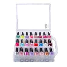 Makartt Universal Clear Nail Polish Organizer Holder For 48 Bottles Adjustable Dividers Space Saver - 無色 - 查看 1