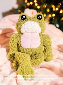 13.8英寸肌肉青蛙毛絨玩具,可愛柔軟的青蛙填充玩具,毛絨填充動物毛絨有趣的青蛙娃娃,肌肉健身青蛙毛絨擁抱禮物,適用於聖誕派對和家居裝飾 - 彩色 - 查看 1