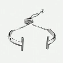 1入不鏽鋼手錶帶，與三星手錶兼容，尺寸範圍：5.1英寸 - 8.1英寸 - 銀色 - 查看 6