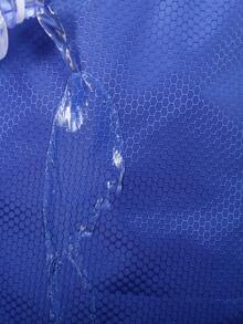 男女適用的休閒防水束口運動背包,跑步購物旅遊背包,帶有分離濕乾和鞋子收納間隔（適合攜帶籃球） - 寶藍色 - 查看 3