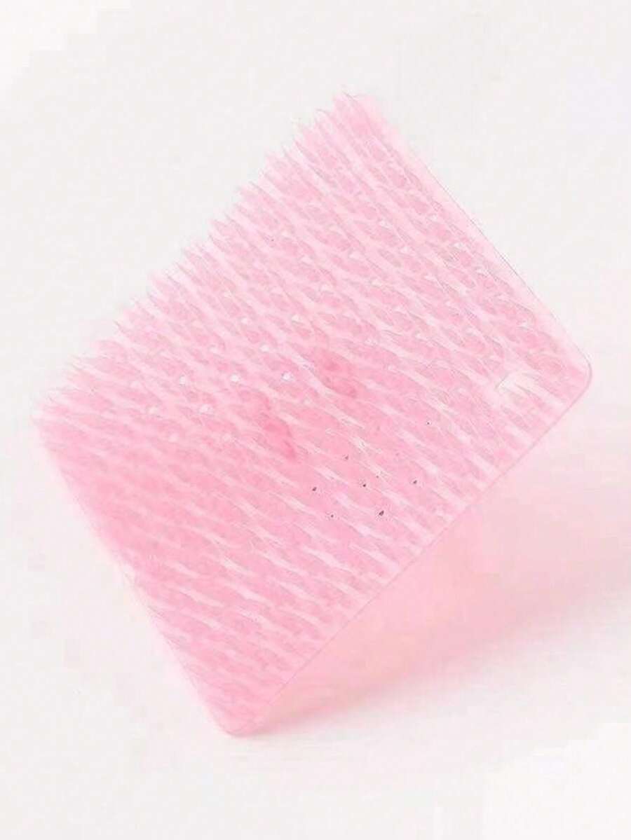 1pc/2pcs Flexible Fruit And Vegetable Brush Kitchen Multi-Functional Flexible Fruit And Vegetable Cleaning Brush Household Sink Cutting Board Gap Brush - Pink - View 1