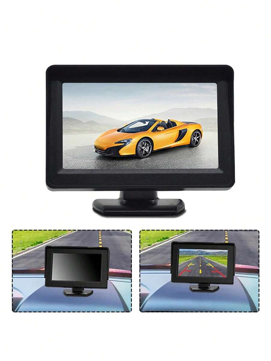 HD Car Monitor 4.3Inch Screen For Rear View Reverse Camera TFT LCD