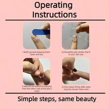 24 件套中长款法式美甲红色蝴蝶结美甲套装，适合女士和女孩，提升您的风格，Y2k - 彩色 - 查看 6