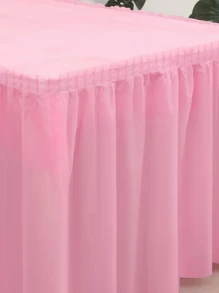 1 set Copritavolo e gonna da tavolo rettangolari, in PEVA impermeabile, antimacchia e antigrasso, per decorazione di matrimoni, feste, rientro a scuola, San Valentino