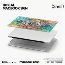 Compatible Laptop Case Compatible With Macbook Air 13, M2/M1/M2 Macbook Pro 13, 2020/2021 Macbook Pro 14/15, Macbook Air 11/12, Macbook Pro 16, With Oil Painting Totem Pattern. Also Fits Microsoft Notebooks Including 13.5/15/12 Inches Protective Cover. - Red and White - View 12