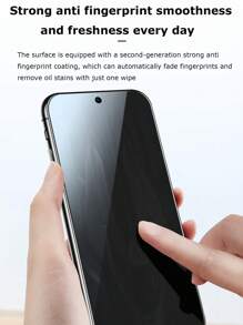 2pcs Anti-Glare & Anti-Static Privacy Screen Protector Compatible With Samsung - Black - View 4