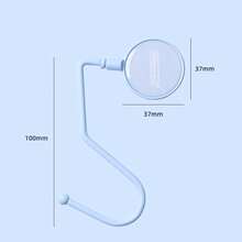 學生背包桌掛勾,無痕桌上收納掛勾,最大5公斤承重量,帶防滑墊的多功能掛勾,可用於掛袋子、衣服、鑰匙等 - 藍色 - 查看 2