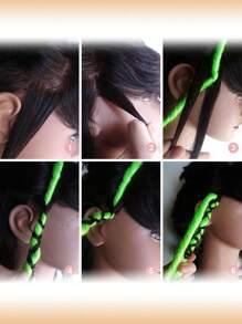 24 Inch Dreadlock Extensions Synthetic Single Ended Dreads Extensions Hippie Style Fake Dreads 10 Strands SE Crochet Thin 0.6cm Dreadlocks Extensions For White Woman