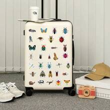 56 件卡通昆虫贴纸自然生物潮流材料贴花适用于玻璃杯、笔记本、手机壳、行李箱、冰箱、电脑、剪贴簿、DIY 工艺品、防水粘合贴纸 - 彩色 - 查看 6