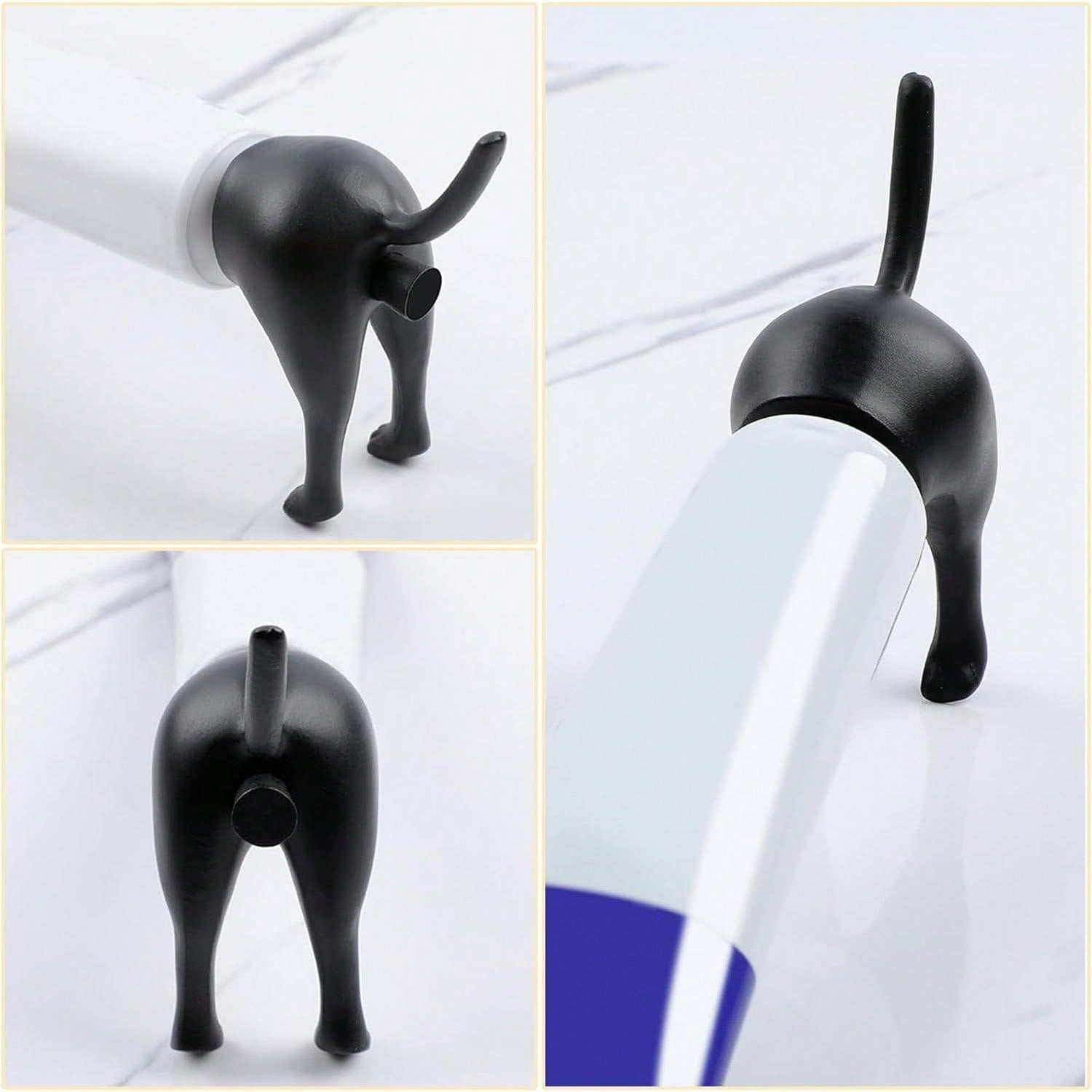 3Pcs Pooping Dog Butt Toothpaste Topper,Funny Creative Toothpaste