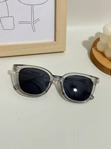 方形男女通用电脑镜框时尚眼镜，适合日常使用、驾驶、海滩或作为装饰 - 彩色 - 查看 24