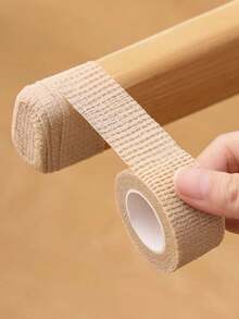 1pc Table Chair Foot Pad, Anti-Noise & Anti-Skid & Wear-Resistant Chair Leg Cover, Self-Adhesive & Elastic Band - Coffee Brown - View 4