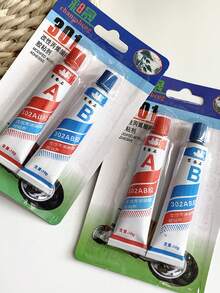 1入組AB膠，適用於汽車，摩托車，拖拉機維修的高強度萬能膠水 - 彩色 - 查看 4