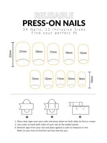 24pcs Long Square Sweet Style Nude Color & 3d Butterfly Design False Nails With 1pc Nail File And 1pc Jelly Gel - Apricot - View 6