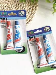 1入組AB膠，適用於汽車，摩托車，拖拉機維修的高強度萬能膠水 - 彩色 - 查看 2