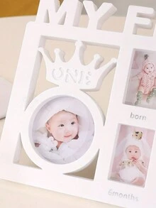 1pc Newborn Baby Growth Record Diy Photo Frame Decoration - Multicolor - View 5