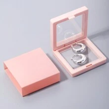 C-Shaped Simple Moon Hoop Earrings For Fall Women's Daily Wear - Silver - View 6