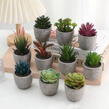 1pc Artificial Mini Potted Succulent Plant Desktop Decor - Succulent 3 - View 2