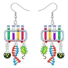 新奇的返校禮物,亞克力顯微鏡化學實驗套裝掛墜耳環珠寶,適用於女性女孩 - 彩色的 - 查看 1