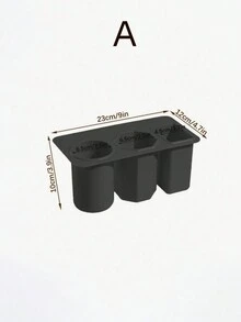 1pc Adhesive Desk Organizer Pen Holder For Stationery, Makeup Brushes And Other Small Items - Multicolor - View 2